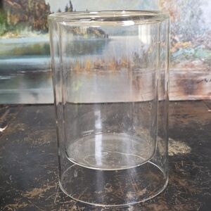 Double Wall Clear Glass Candle Holder PROP Cruel Intentions Amazon Prime w/ Wax